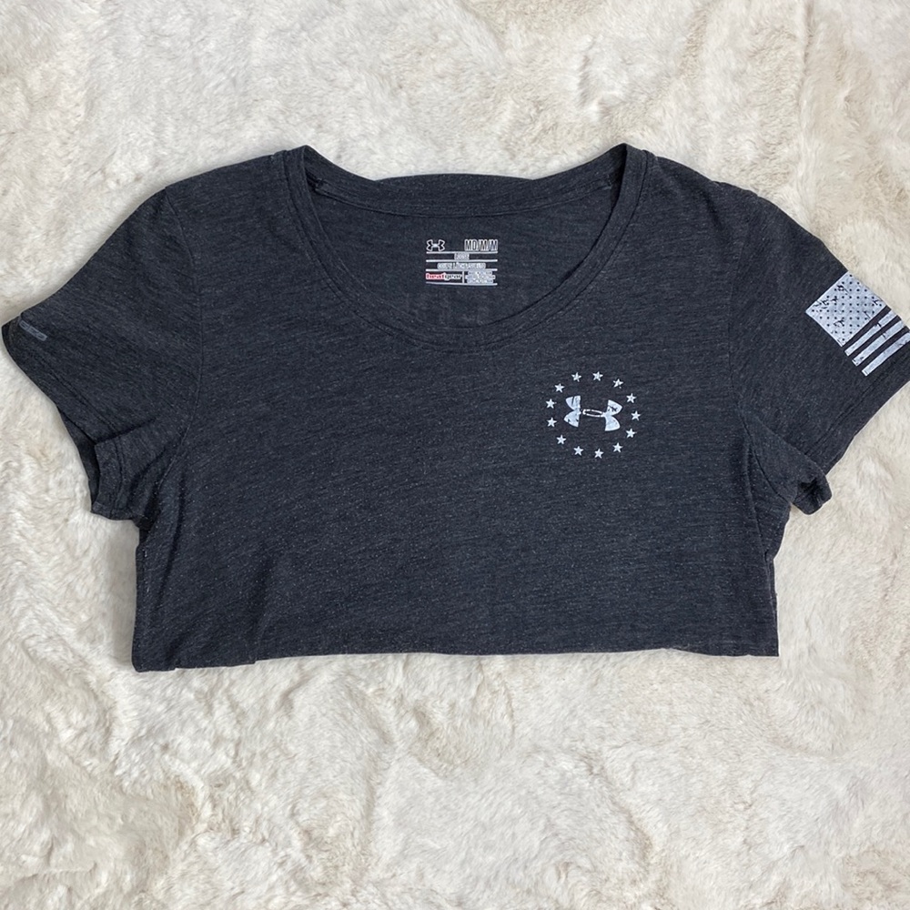 Under armor distressed freedom graphic Tee